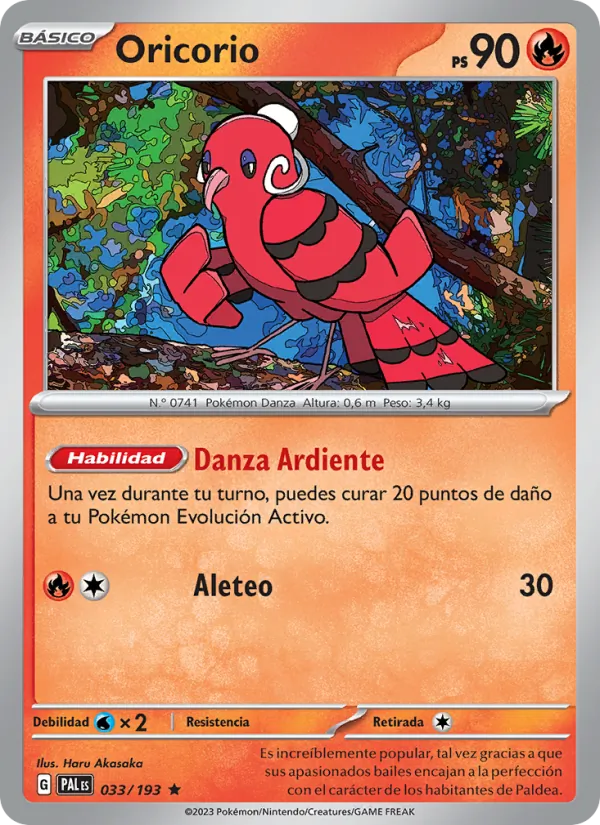 Oricorio Evoluciones en Paldea 033/193