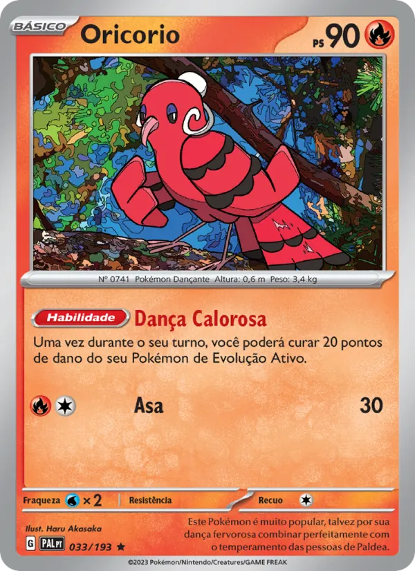 Oricorio Evoluções em Paldea 033/193