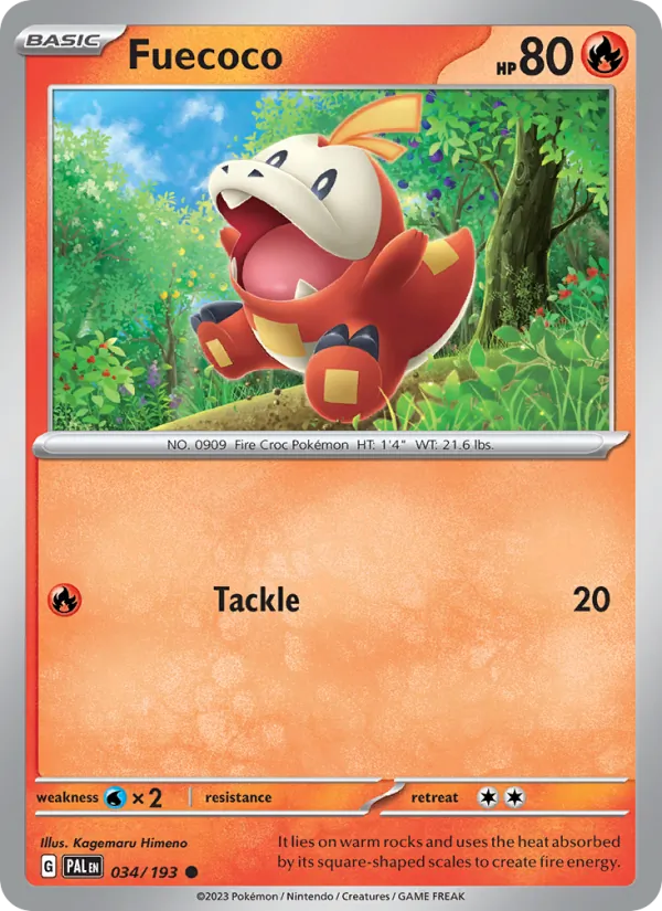 Fuecoco Paldea Evolved 034/193