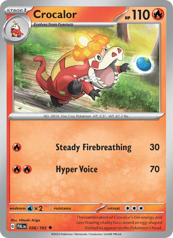 Crocalor Paldea Evolved 036/193