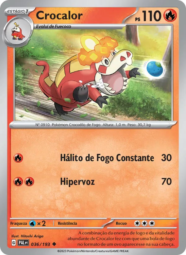 Crocalor Evoluções em Paldea 036/193