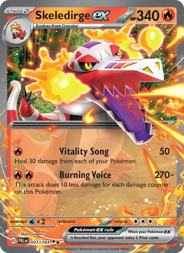 Skeledirge ex Paldea Evolved 037/193