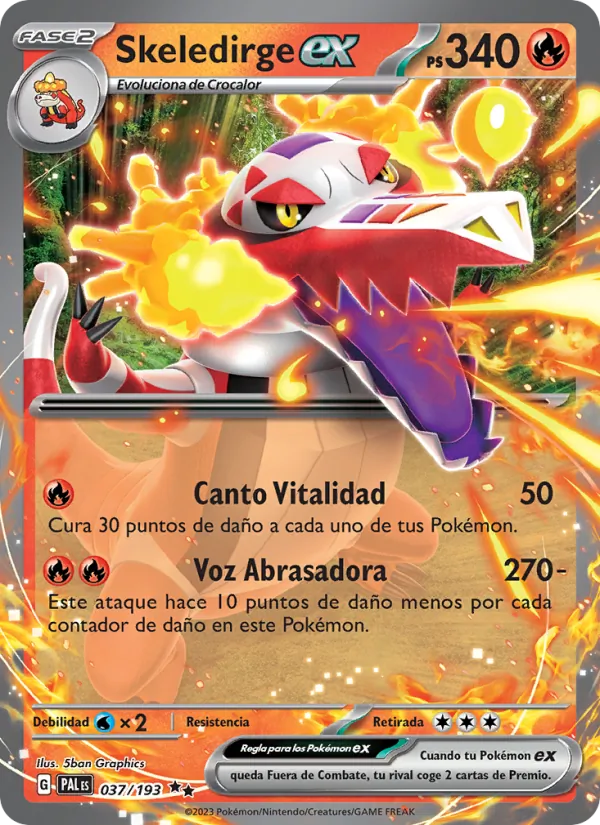 Skeledirge ex Evoluciones en Paldea 037/193