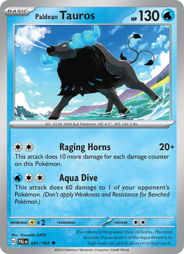 Paldean Tauros Paldea Evolved 041/193
