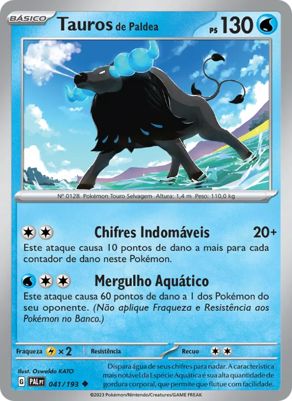 Tauros de Paldea Evoluções em Paldea 041/193