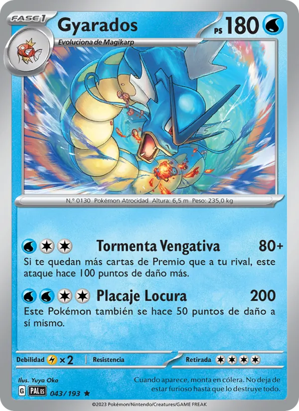 Gyarados Evoluciones en Paldea 043/193