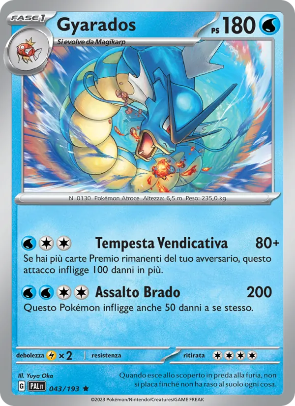 Gyarados Evoluzioni a Paldea 043/193