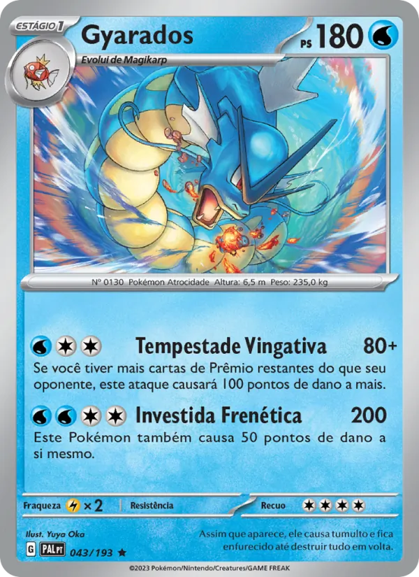 Gyarados Evoluções em Paldea 043/193