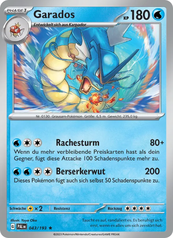 Garados Entwicklungen in Paldea 043/193