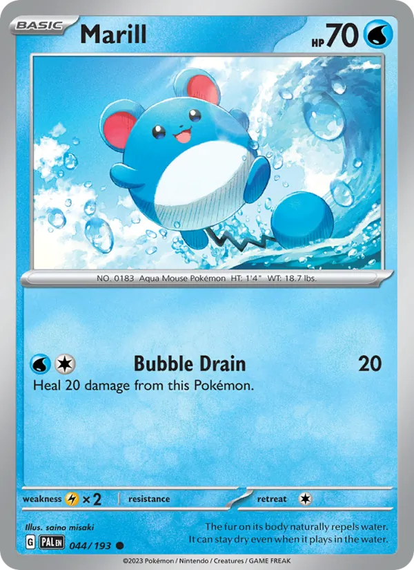 Marill Paldea Evolved 044/193