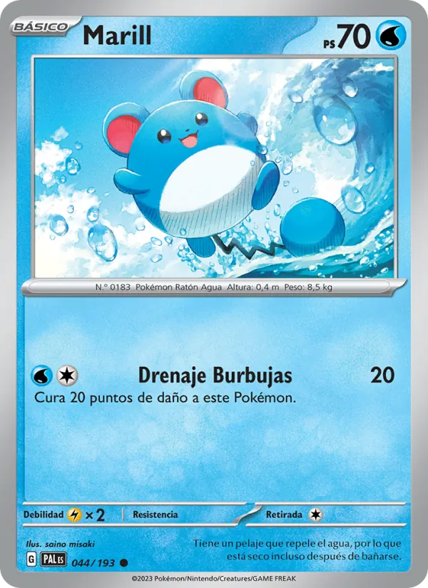 Marill Evoluciones en Paldea 044/193