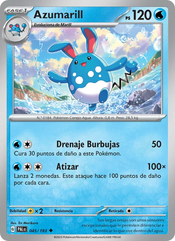 Azumarill Evoluciones en Paldea 045/193
