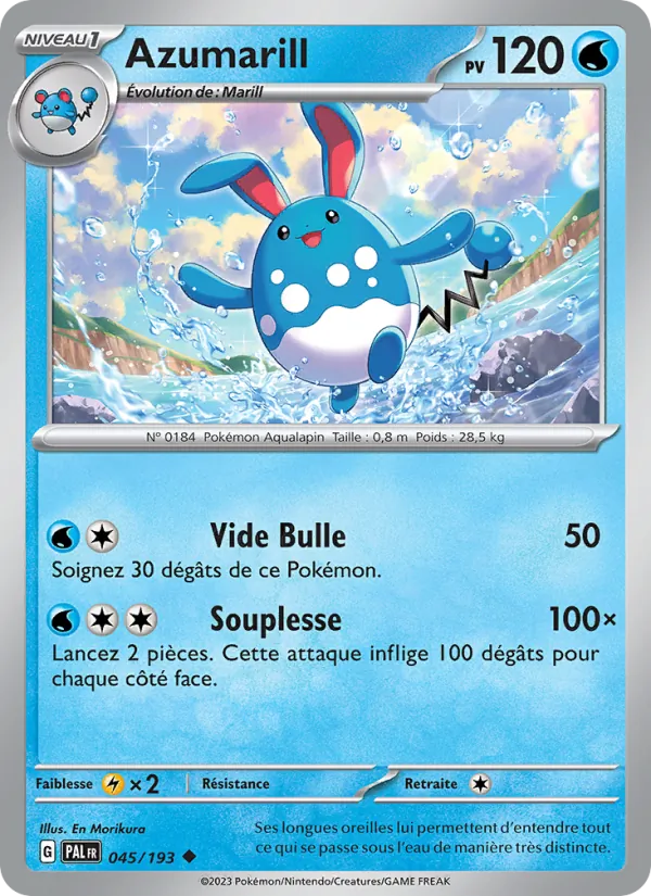 Azumarill Évolutions à Paldea 045/193