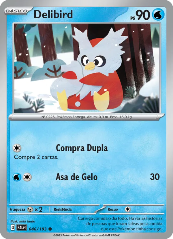 Delibird Evoluções em Paldea 046/193