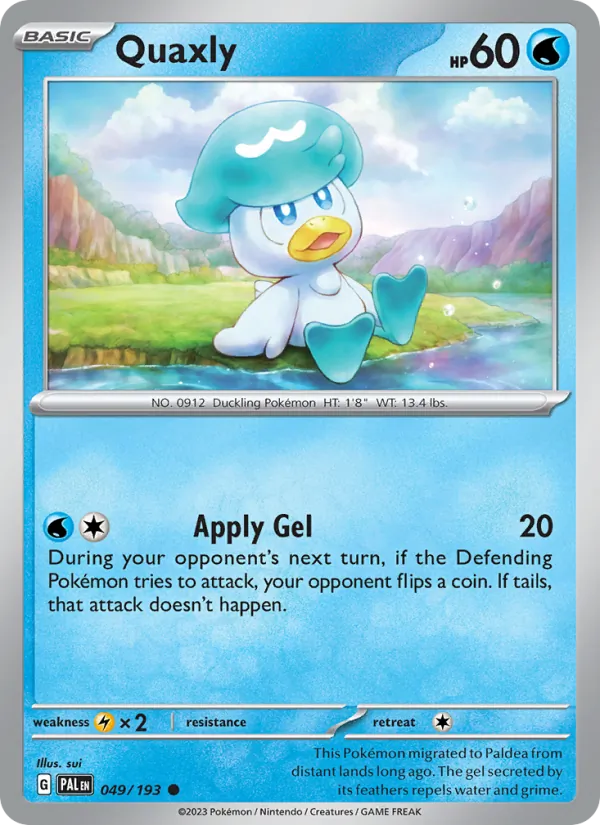 Quaxly Paldea Evolved 049/193