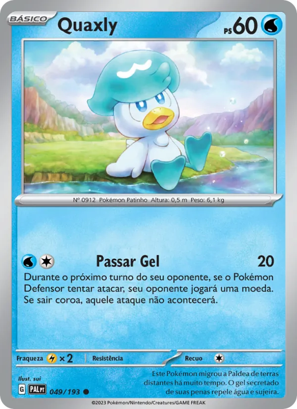 Quaxly Evoluções em Paldea 049/193