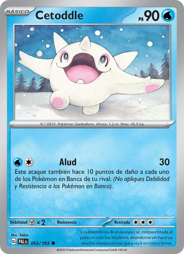Cetoddle Evoluciones en Paldea 053/193