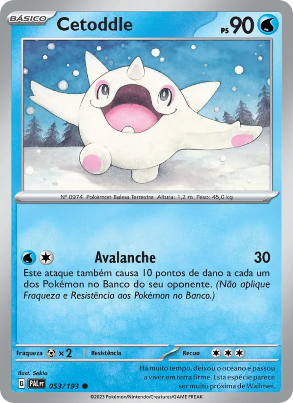 Cetoddle Evoluções em Paldea 053/193