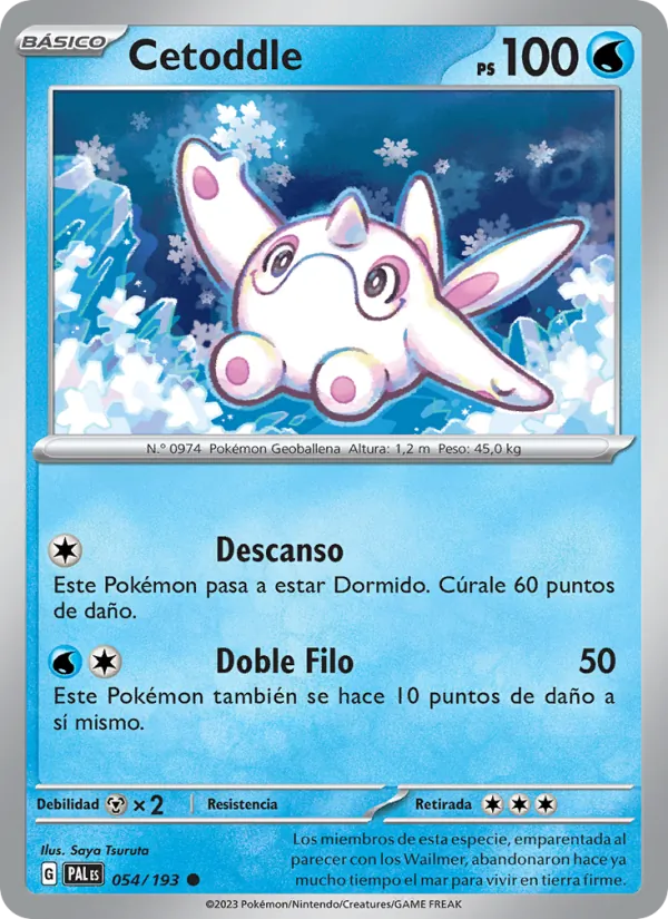 Cetoddle Evoluciones en Paldea 054/193