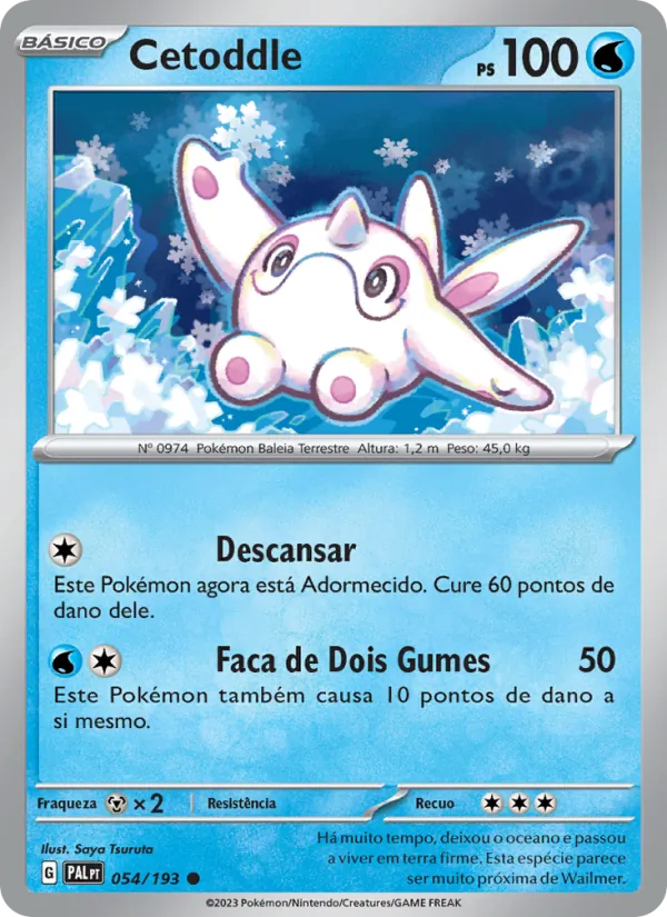Cetoddle Evoluções em Paldea 054/193