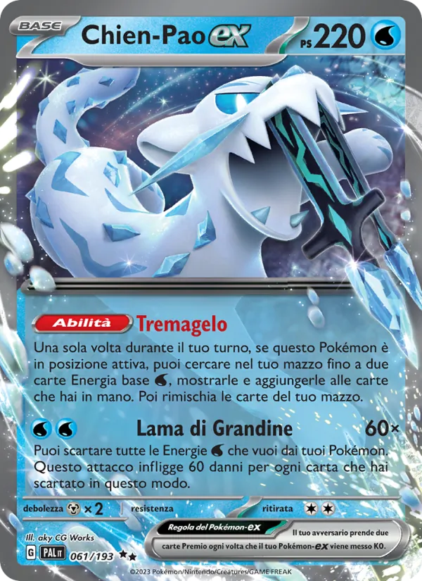 Chien-Pao-ex Evoluzioni a Paldea 061/193
