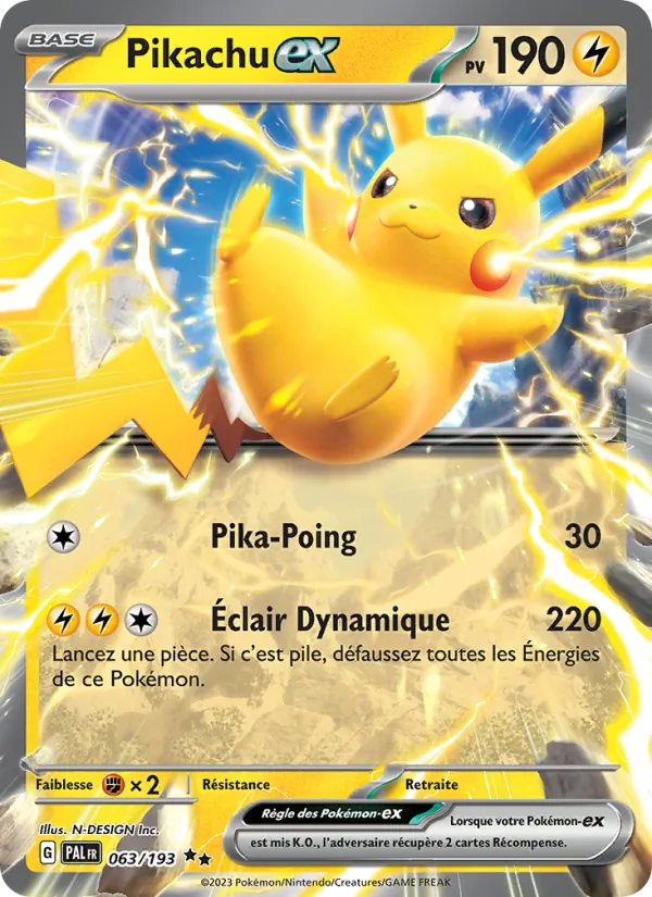 Pikachu-ex Évolutions à Paldea 063/193