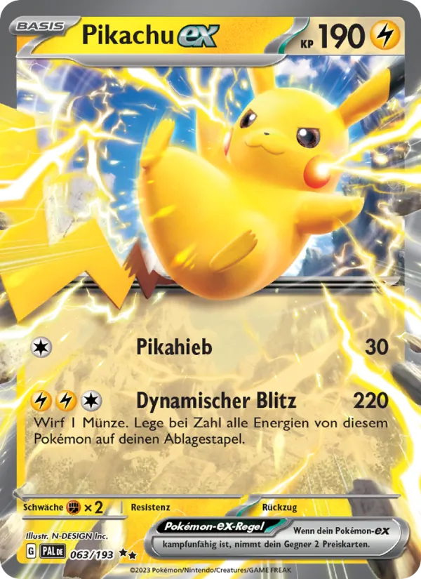 Pikachu-ex Entwicklungen in Paldea 063/193