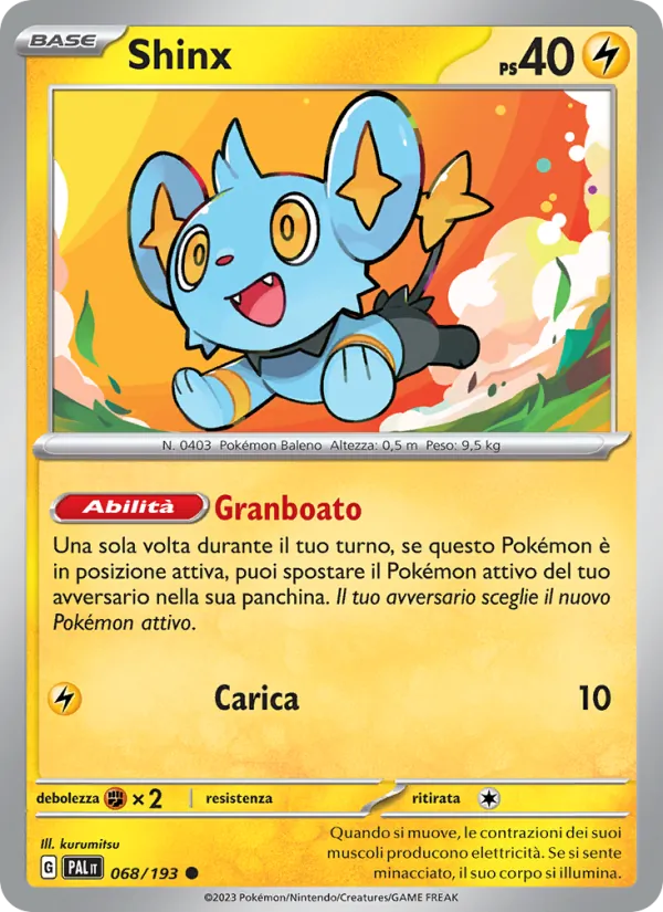 Shinx Evoluzioni a Paldea 068/193