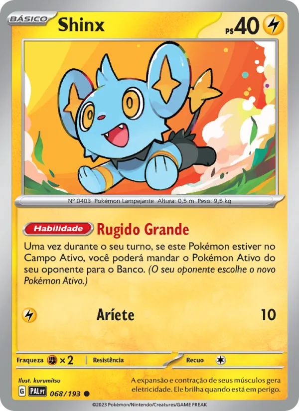 Shinx Evoluções em Paldea 068/193