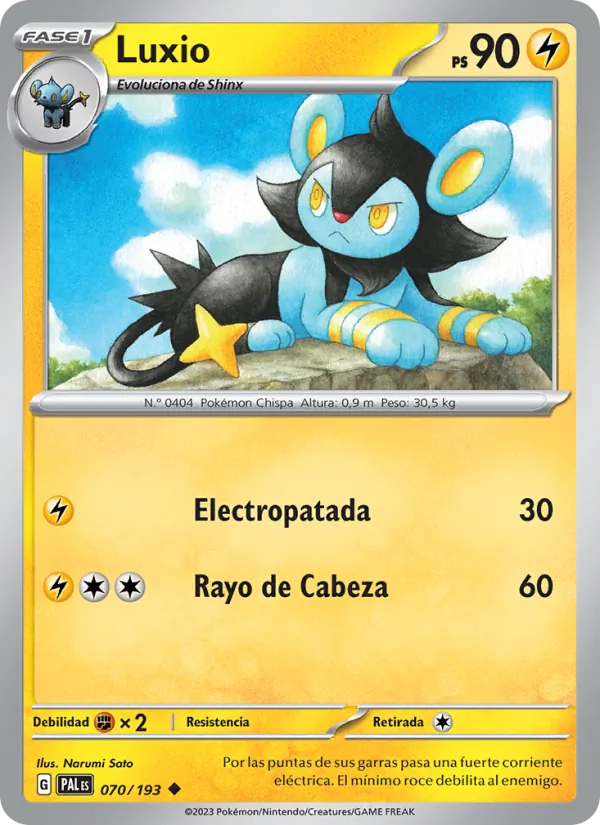 Luxio Evoluciones en Paldea 070/193