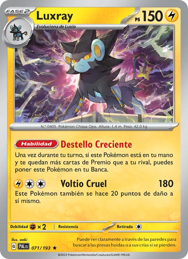 Luxray Evoluciones en Paldea 071/193