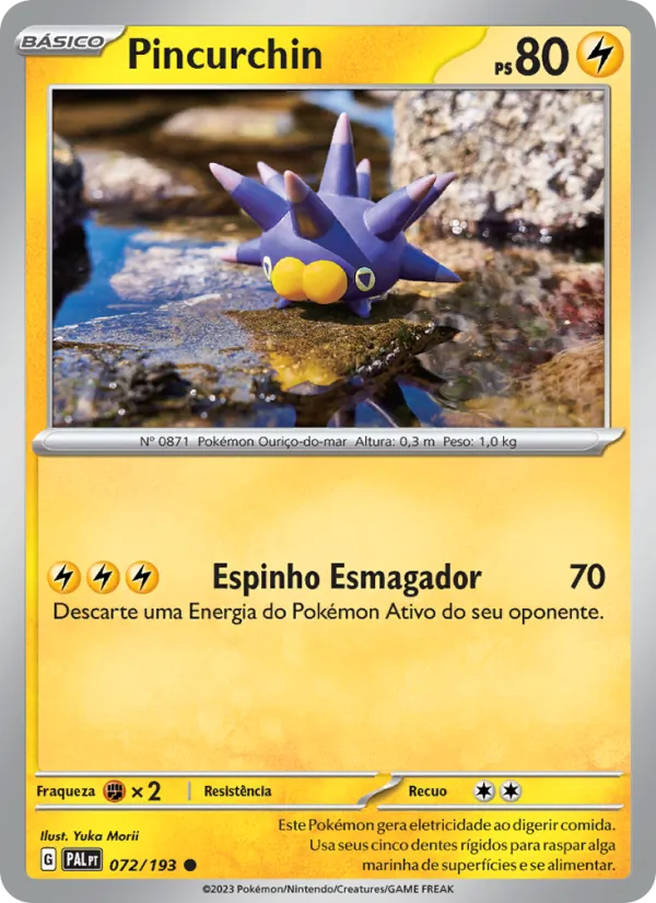 Pincurchin Evoluções em Paldea 072/193