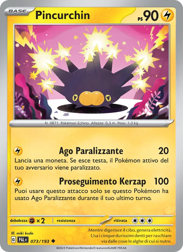 Pincurchin Evoluzioni a Paldea 073/193