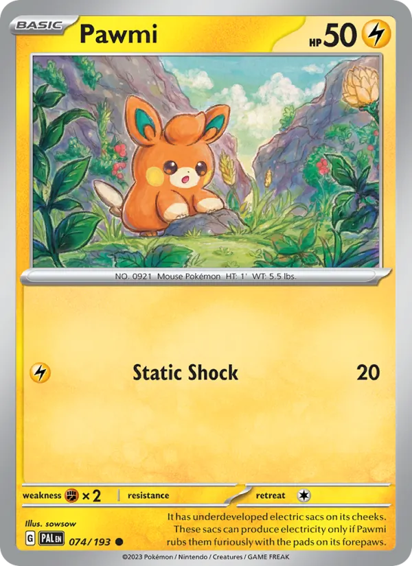 Pawmi Paldea Evolved 074/193