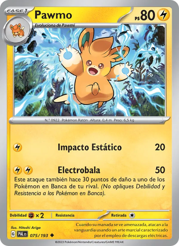 Pawmo Evoluciones en Paldea 075/193