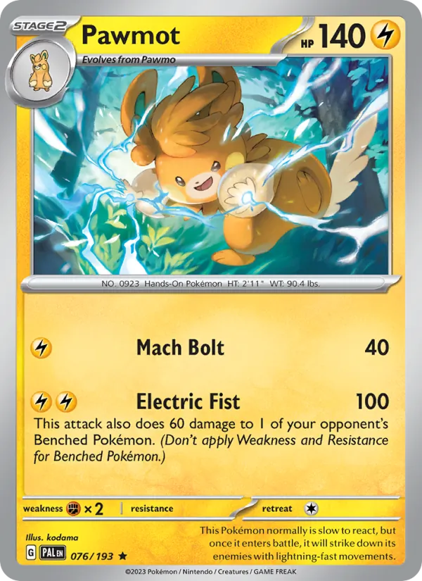 Pawmot Paldea Evolved 076/193