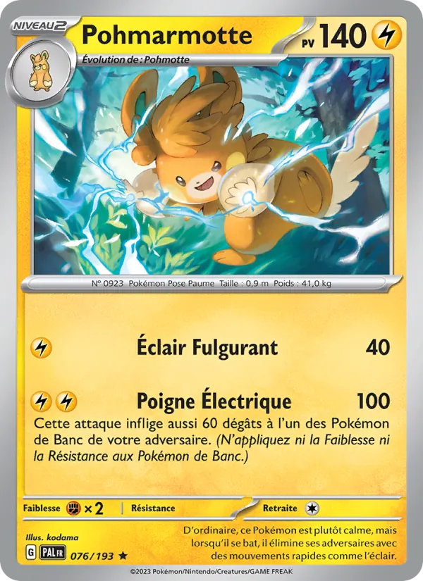 Pohmarmotte Évolutions à Paldea 076/193