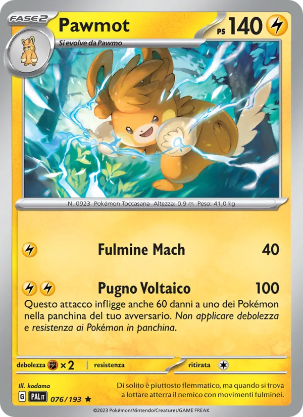 Pawmot Evoluzioni a Paldea 076/193
