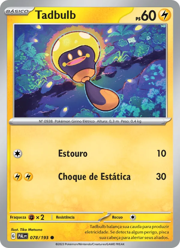 Tadbulb Evoluções em Paldea 078/193