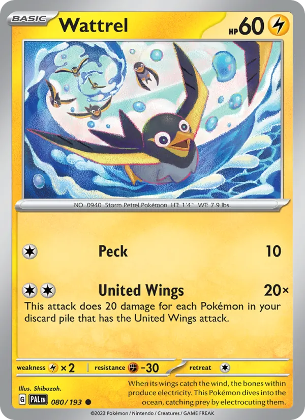 Wattrel Paldea Evolved 080/193
