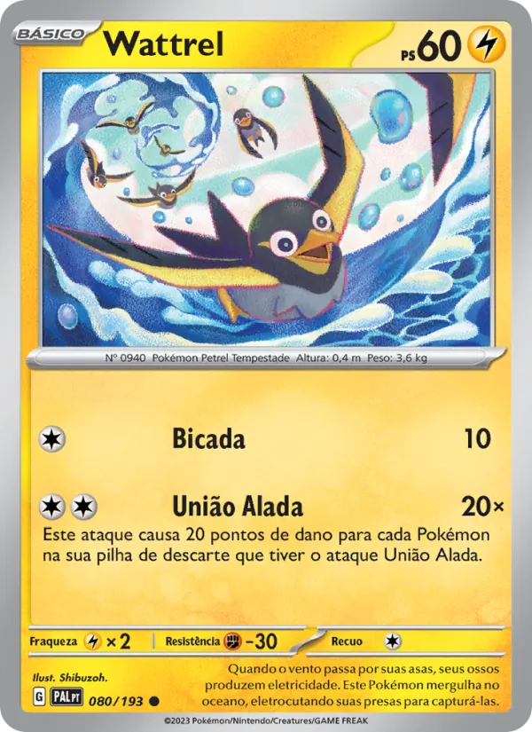 Wattrel Evoluções em Paldea 080/193
