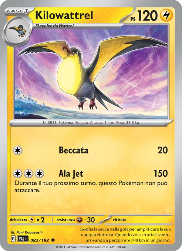 Kilowattrel Evoluzioni a Paldea 082/193