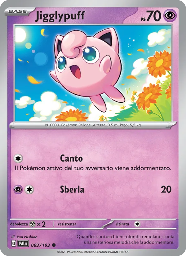 Jigglypuff Evoluzioni a Paldea 083/193