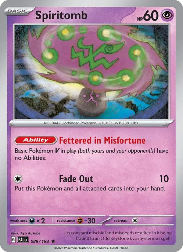 Spiritomb Paldea Evolved 089/193