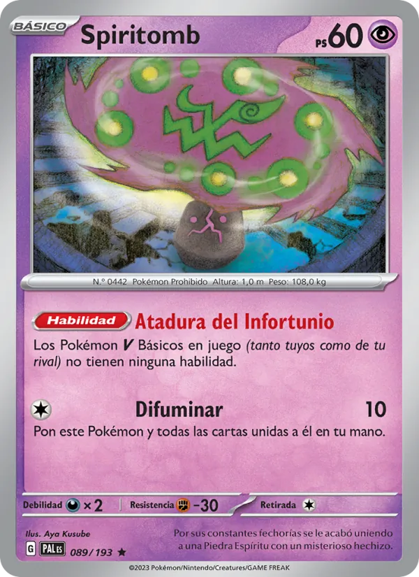 Spiritomb Evoluciones en Paldea 089/193