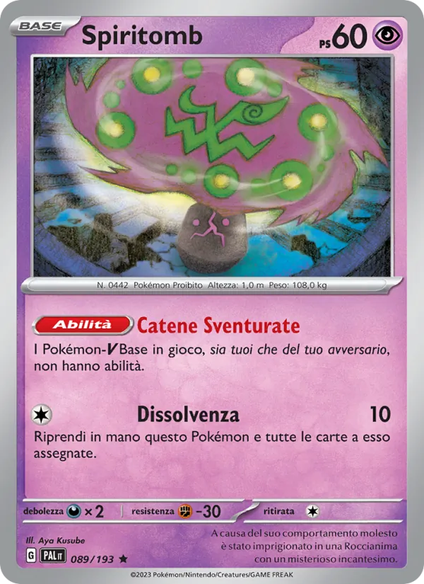 Spiritomb Evoluzioni a Paldea 089/193