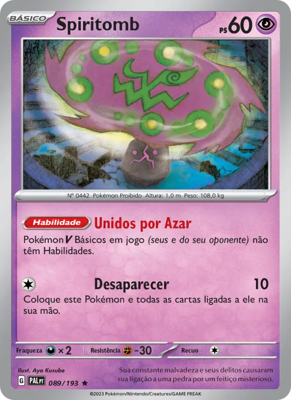 Spiritomb Evoluções em Paldea 089/193