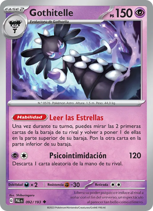 Gothitelle Evoluciones en Paldea 092/193