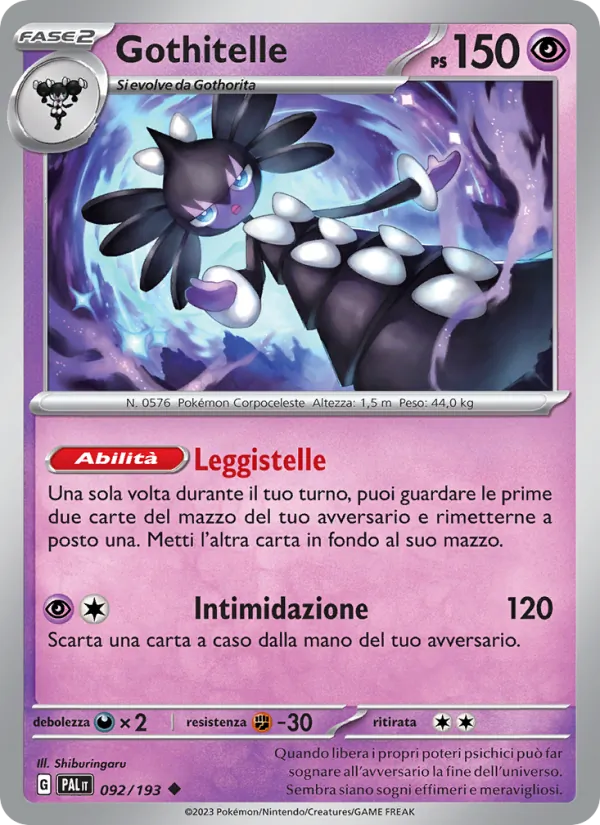 Gothitelle Evoluzioni a Paldea 092/193