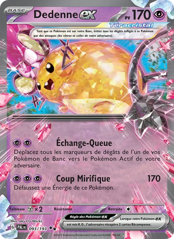 Dedenne-ex Évolutions à Paldea 093/193